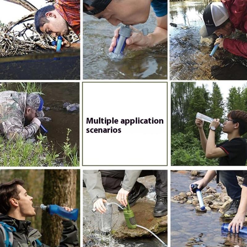 Emergency Water Filter For Natural Disasters Removes Bacterias Protozoan Microplastics Outdoor Survival Essential Tool