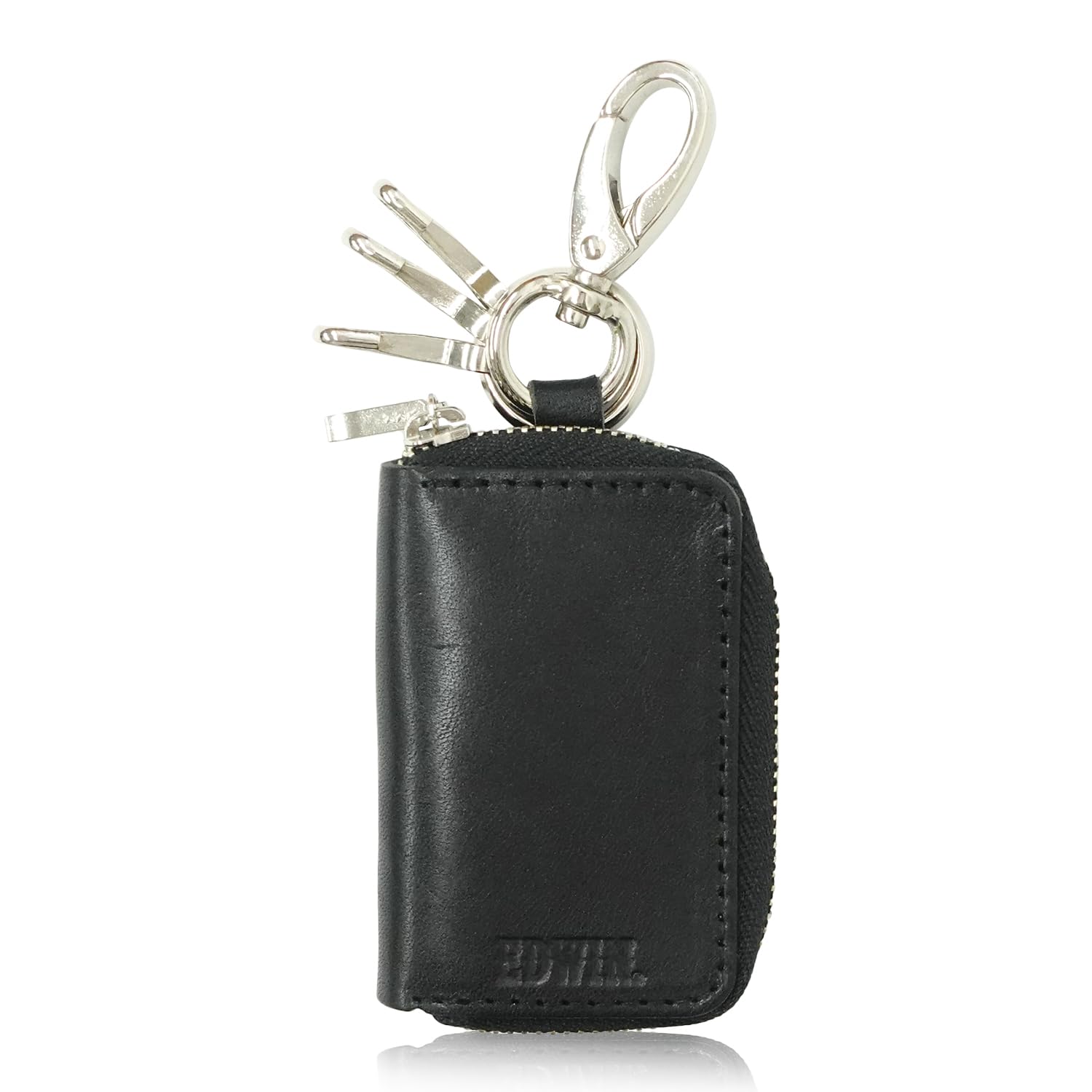 

Key Case Made in Japan Tochigi Leather Smart Key Cowhide Key Black F [Edwin] Men s