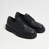 Shufit Creeper 4-Hole Derby Shoes Matte Black Dress Shoes Sft-101