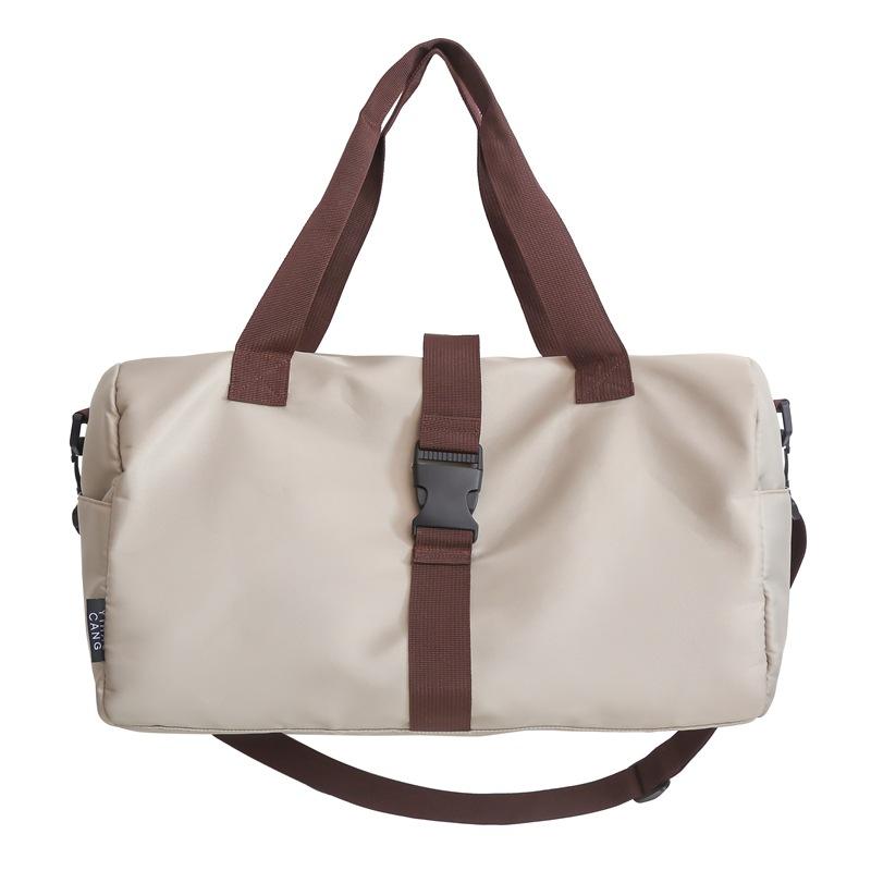 Men and Women's Same Style Dry and Wet and Separate Casual Contrasting Color Fitness Bag Can Be Used To Cover The Lever and Simple Travel Luggage Bag