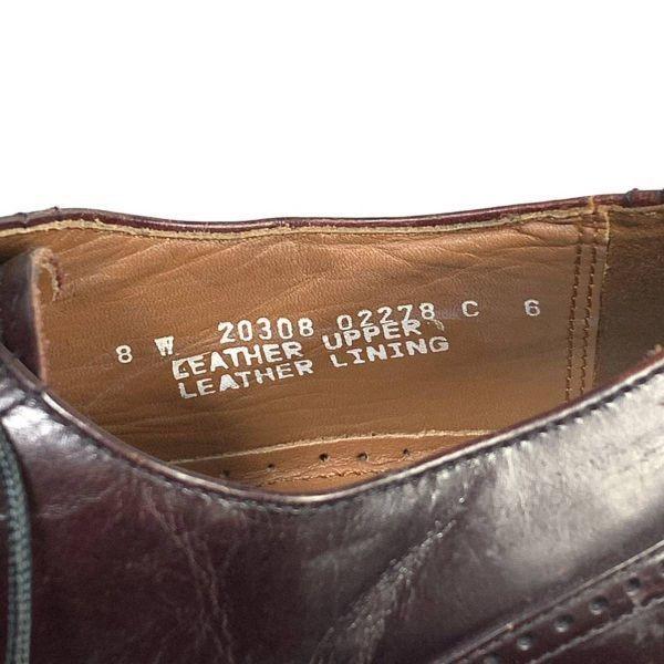 Vintage 80s-90s Bostonian Wingtip Full Brogue Shoes Red Brown 8W 26.0(USED)