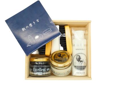 Krem do butów Naturally Derived Excellent Mini pudełko do pielęgnacji obuwia Pielęgnacja skóry 5 sztuk [Lion Honpo]