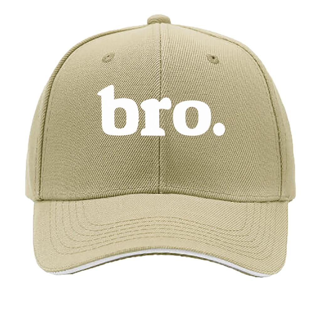 Boys Bro Text Graphic Design Sandwich Baseball Cap Unisex Women Sun Cap Outdoor Workouts Hat