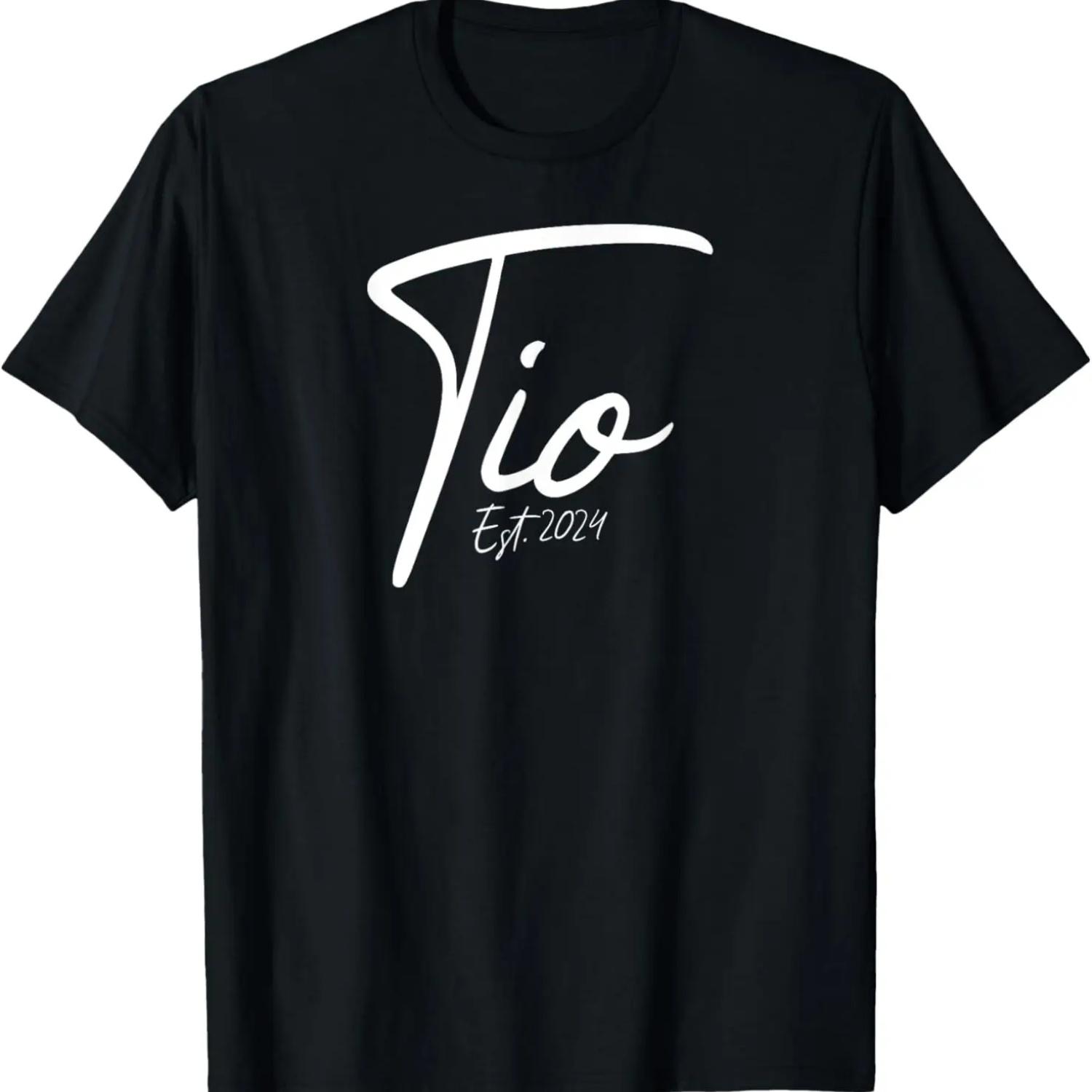 Promoted To Tio 2024 Spanish Uncle Tio Matching T-Shirt S чёрный