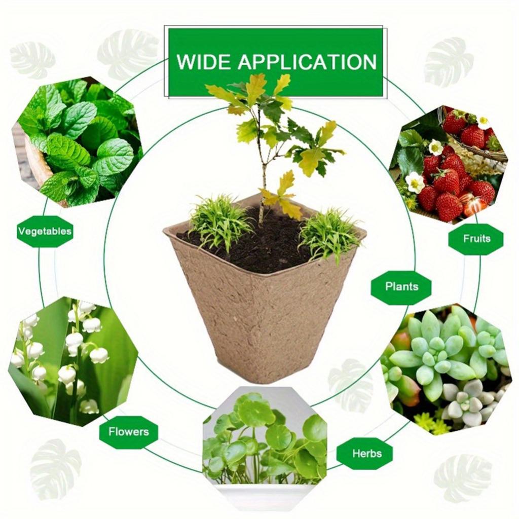 10PCS Seedling Tray Seedling Nutrition Cup Seedling Cup Plug Tray