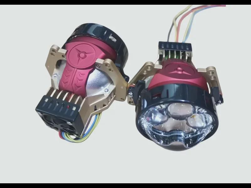Tri-Light Laser LED Lens Headlight H7H4 Conversion Kit