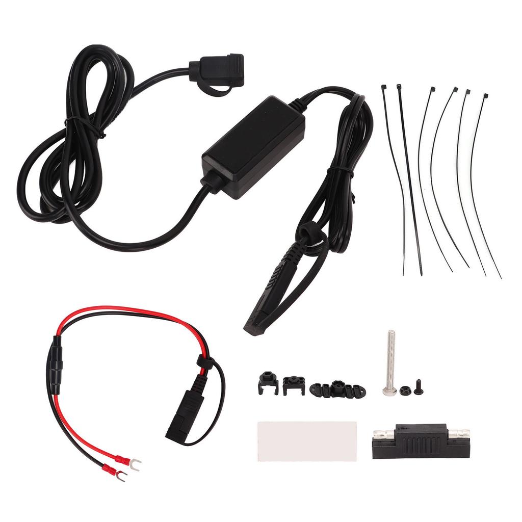 Electric Bike Phone Fast Charger Smart Chip Adaptive Motorcycle Phone USB SAE Charger for Riding