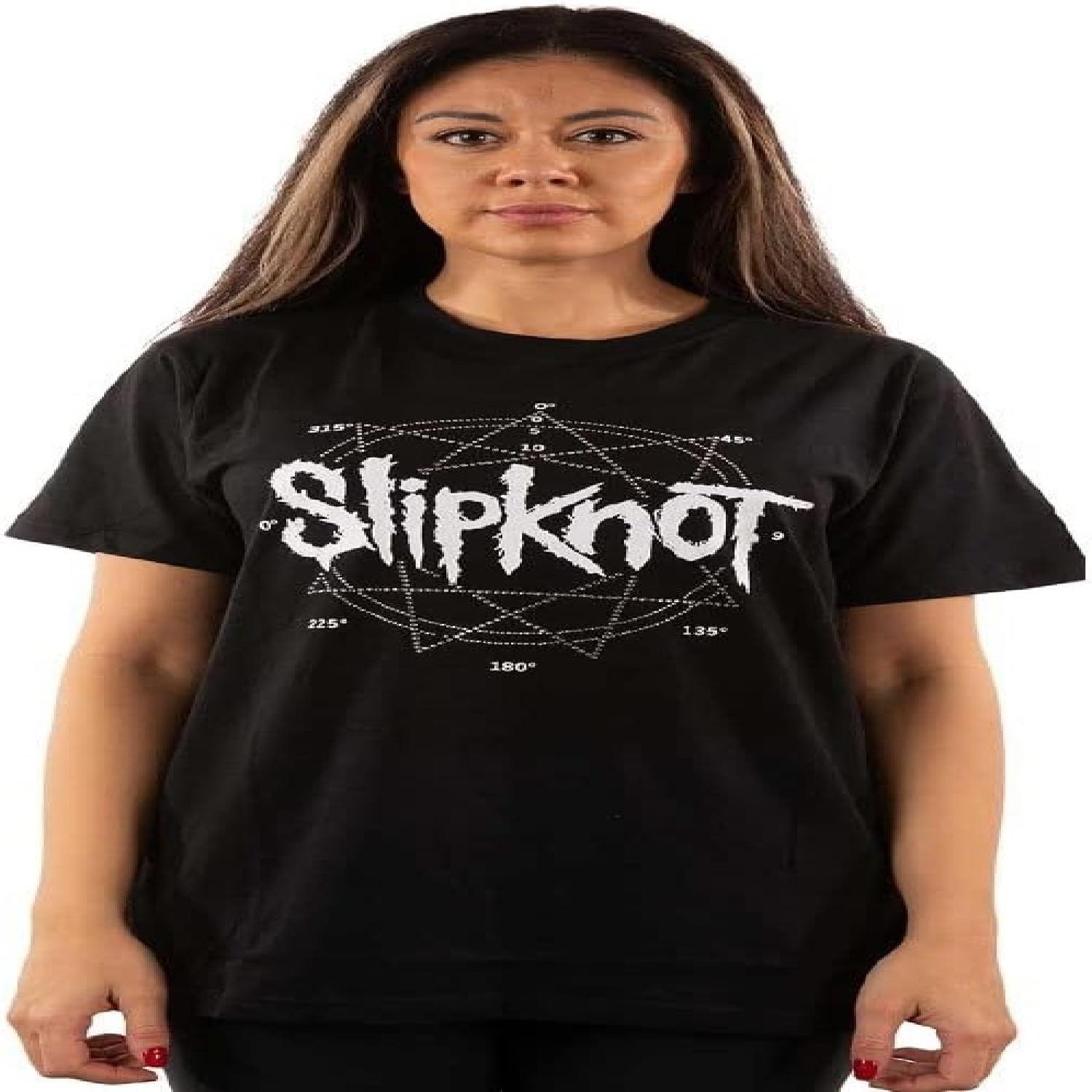 Slipknot Men s Logo Star (Diamante) Slim Fit T-Shirt Black S