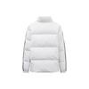 Anta Striped Casual Stand Collar Short Warm Down Jacket Unisex Outerwear Light-Gray White 972348902-1