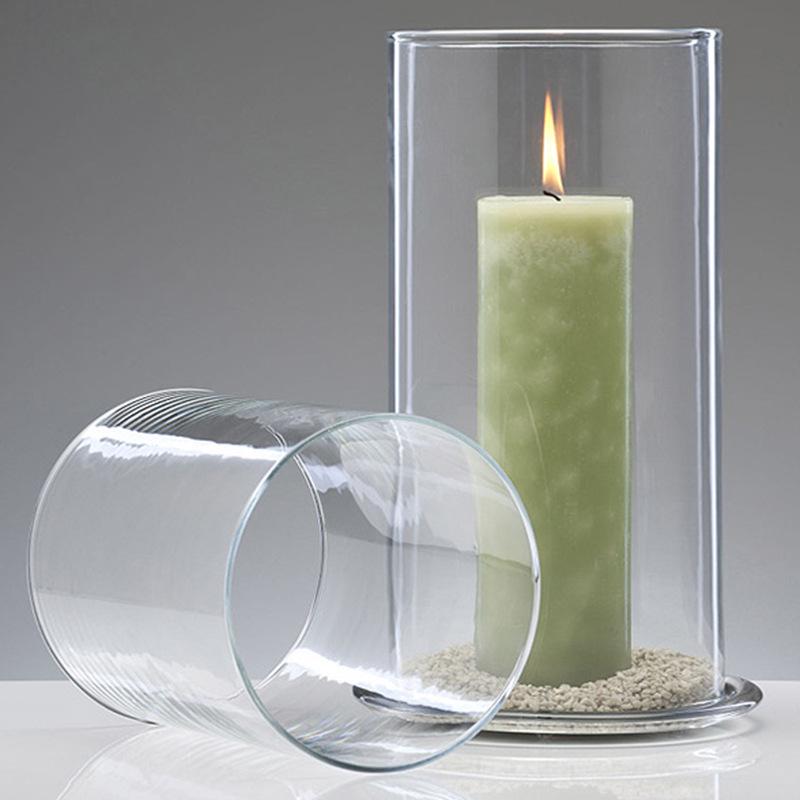 High Borosilicate Glass Windproof Candle Cover for Wedding Candelabra and Buddha Butter Lamp