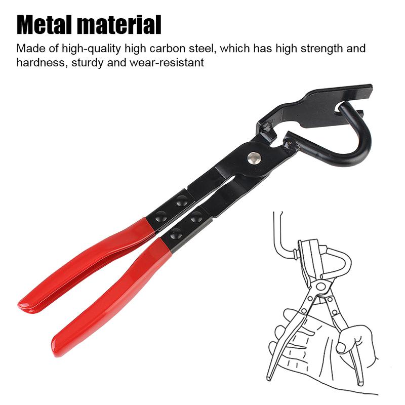 Exhaust Hanger Removal Puller Universal Anti-Slip Handle Tools Car Exhaust Rubber Pad Pliers Exhaust Pipe Gasket Removal Plier