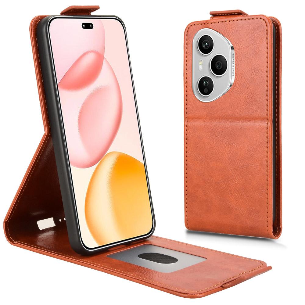 Pour Honor 400 Pro 5G (Global) Étui Support Fermoir Magnétique Rabat Vertical Housse de Téléphone en Cuir avec Porte-Cartes