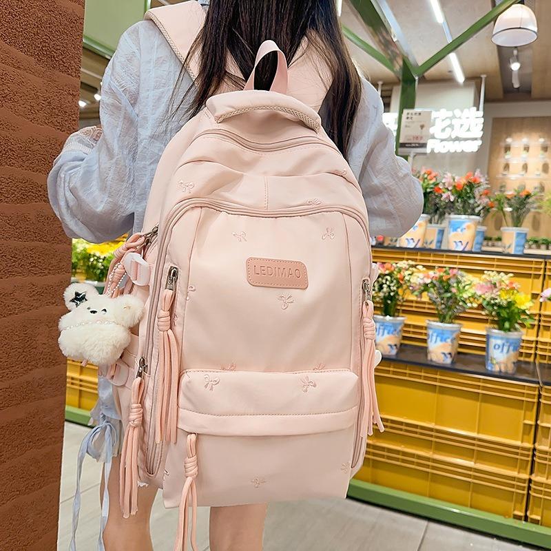 High Value, Fresh and Sweet, Candy-colored Butterfly Backpack, Light Backpack for Junior High School Students