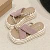 Fashion NEW 7CM Heels Wedge Slides Sandals Women Casual Outdoor Slippers Female Summer Non Slip Beach Slipper Walking Chunky Shoes Woman