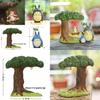 Décoration de Jardin en Résine Mon Voisin Totoro Avec Chat de Dessin Animé à Bascule Pour la Maison et le Bureau