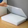 1 Stück A4 Größe Klare Aktenordnerboxen mit Deckel-Transparente Dokumentenaufbewahrungsbehälter für Büro Heimorganisation