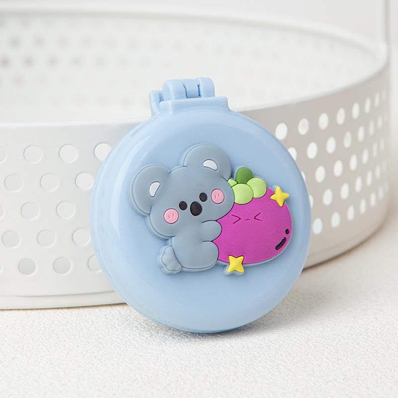 2-in-1 Mini Folding Cartoon Cushion Comb for Girls - Cute, Portable, Massage Air Cushion