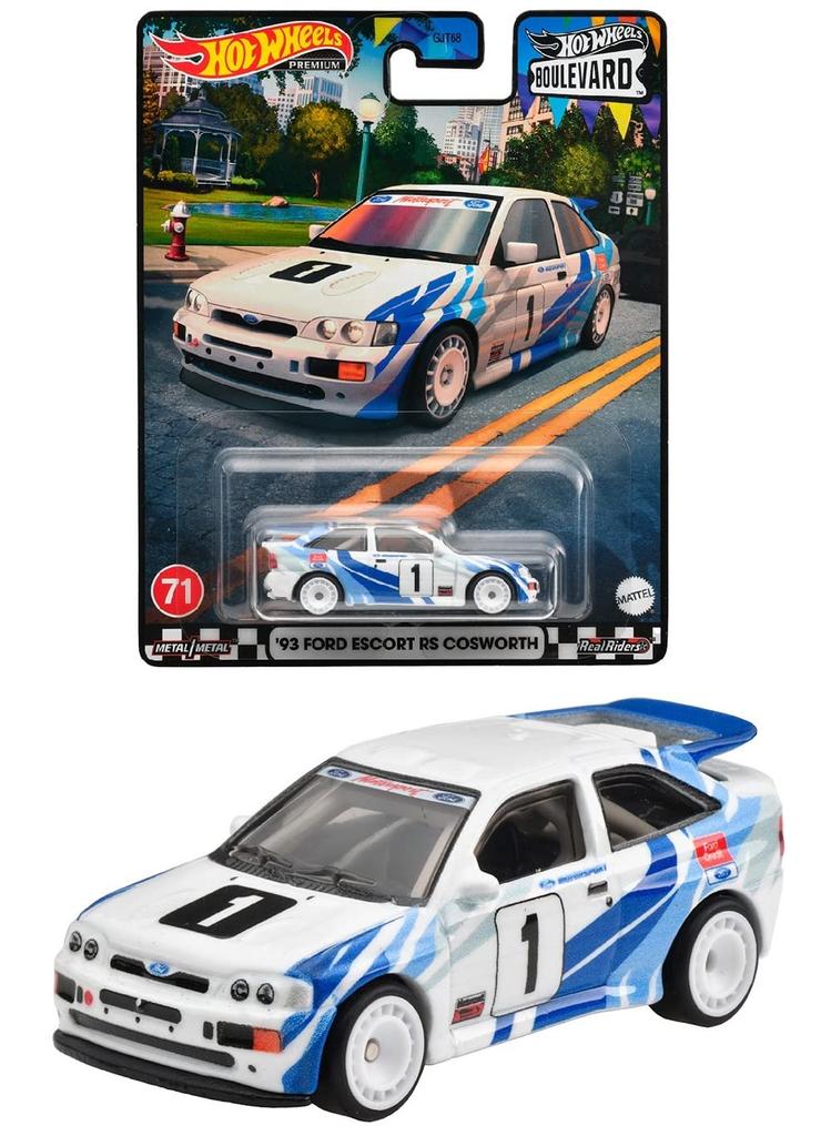 Hot Wheels Boulevard Ford Escort RS Cosworth Years Old and HKF17 - '93 [3 Up]