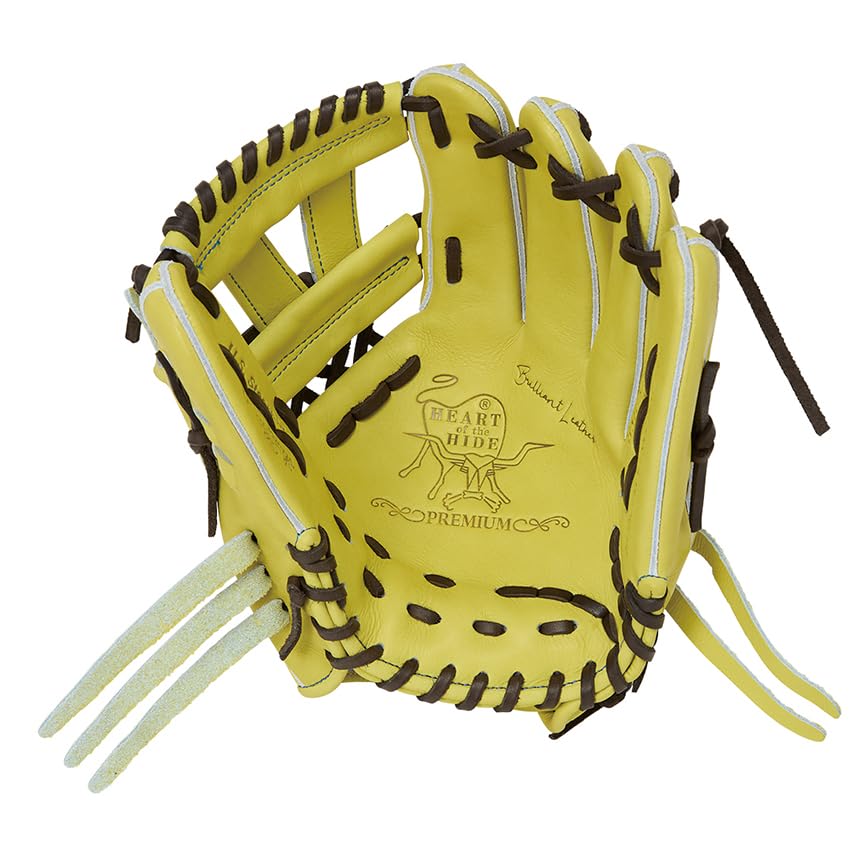 Rawlings PREMIUM GH5HPCK4H Baseball Jazz Throw HOH® Glove, Hardball, Infielder's Glove, Yellow, 11.5 Inches, Right-Handed