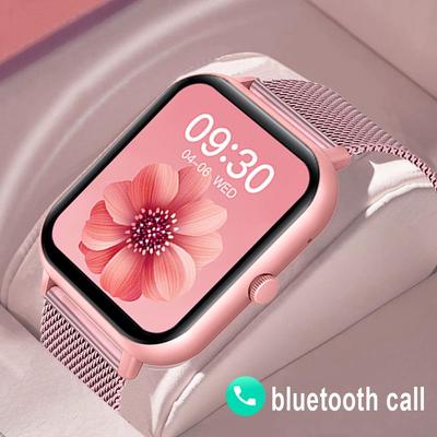 Zodvboz Anruf Smart Uhr Frauen Benutzerdefinierte Zifferblatt Smartwatch Für Android IOS Wasserdichte Bluetooth Musik Uhren Touch Armband Uhr