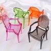 Plastic Toys House Decor Dollhouse Furniture 1/6 Doll Armchair Dinning Room