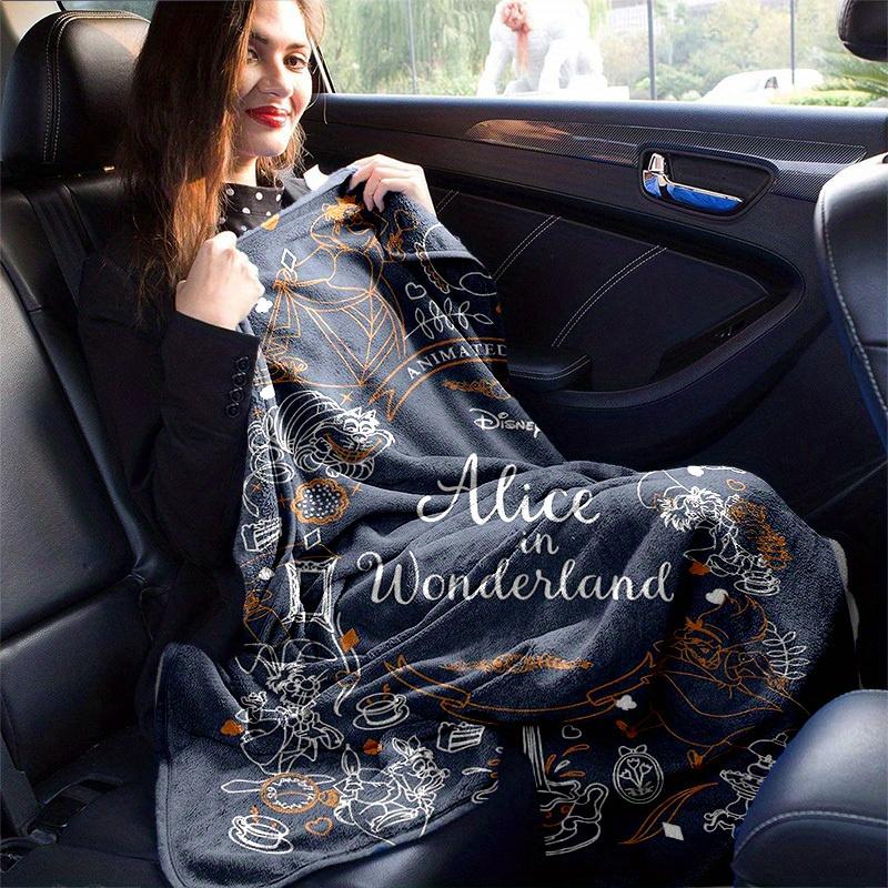 1pc, Enchanting Alice in Wonderland Home Decor Blanket, Flannel Throw, Living Room, Bedroom, or Outdoor Adventures