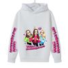 Girls’ Hooded Sweatshirt - Cartoon Print, Best Friends Design for Spring & Autumn