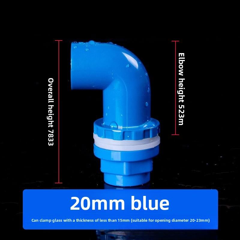 

20~50мм Чорний/Синій/Білий Акваріумний З єднувач ПВХ Водонепроникна Труба Стик Акваріум Пряма Фітингова Сполука Акваріумні Інструменти Аксесуари