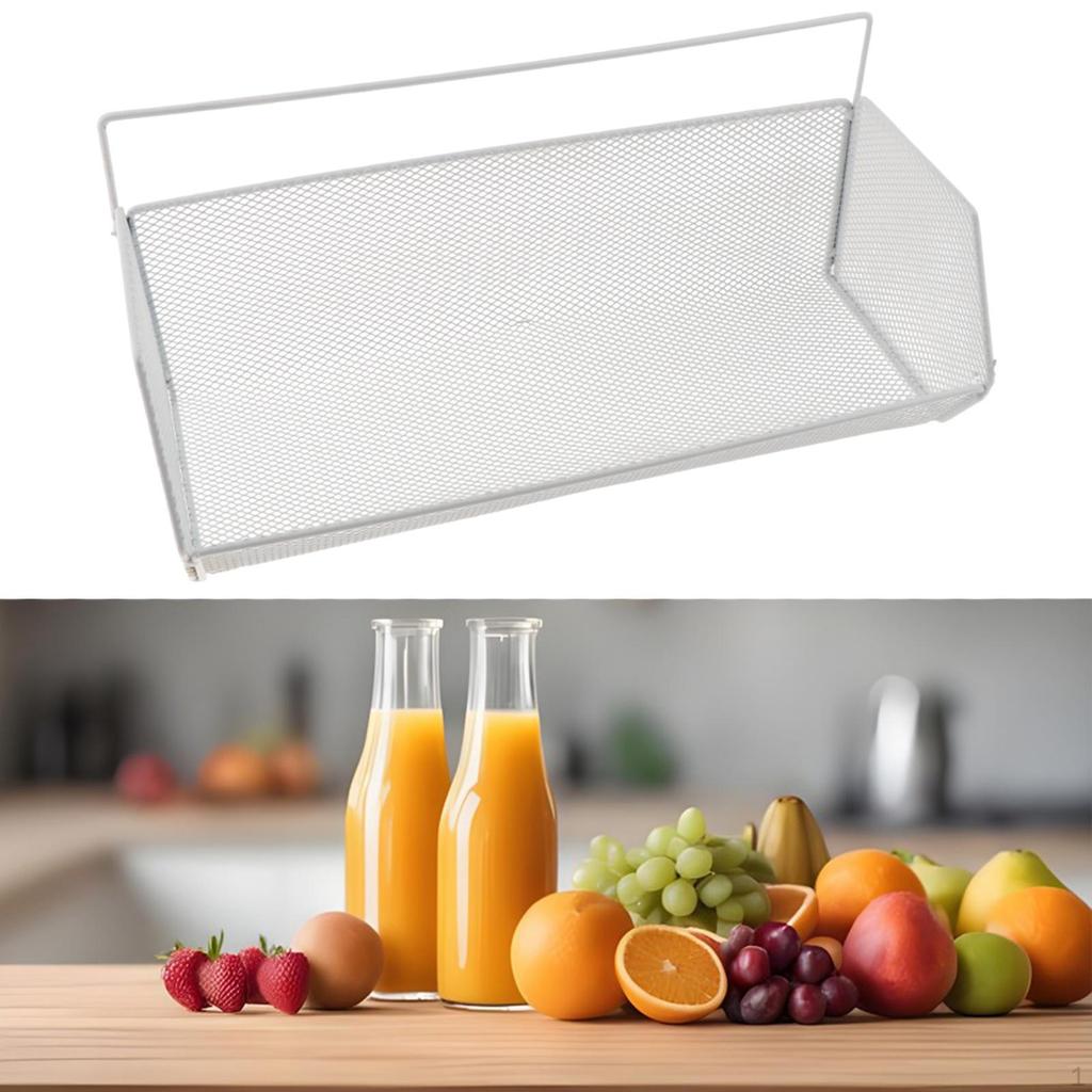Hanging Wall Basket Kitchen Storage Basket, Fruit Cabinet Rack, for Closet
