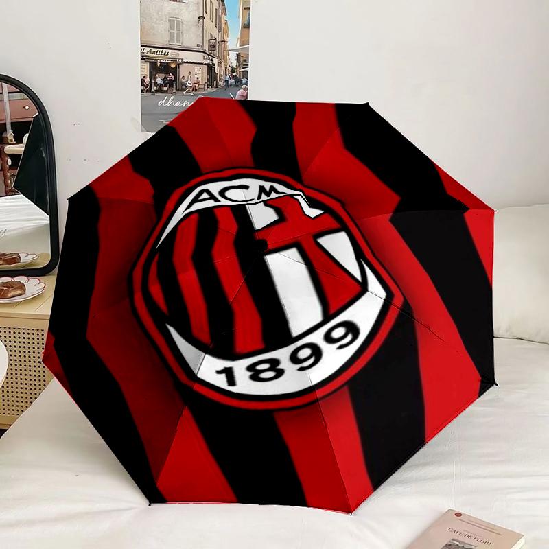 Ac Football Club Umbrella 8-Frame for Travel, camping, Casual Lightweight Portable Umbrella, Essential for every family Holidays Gift