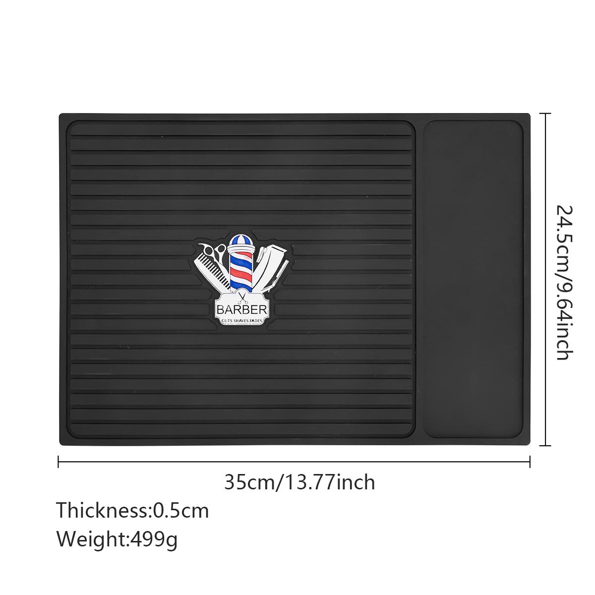 

Профессиональный коврик для парикмахерских инструментов, парикмахерские нескользящие машинки для стрижки волос, ножницы, расчески, противоскользящие силиконовые коврики, принадлежности для парикмахерских инструментов чёрный