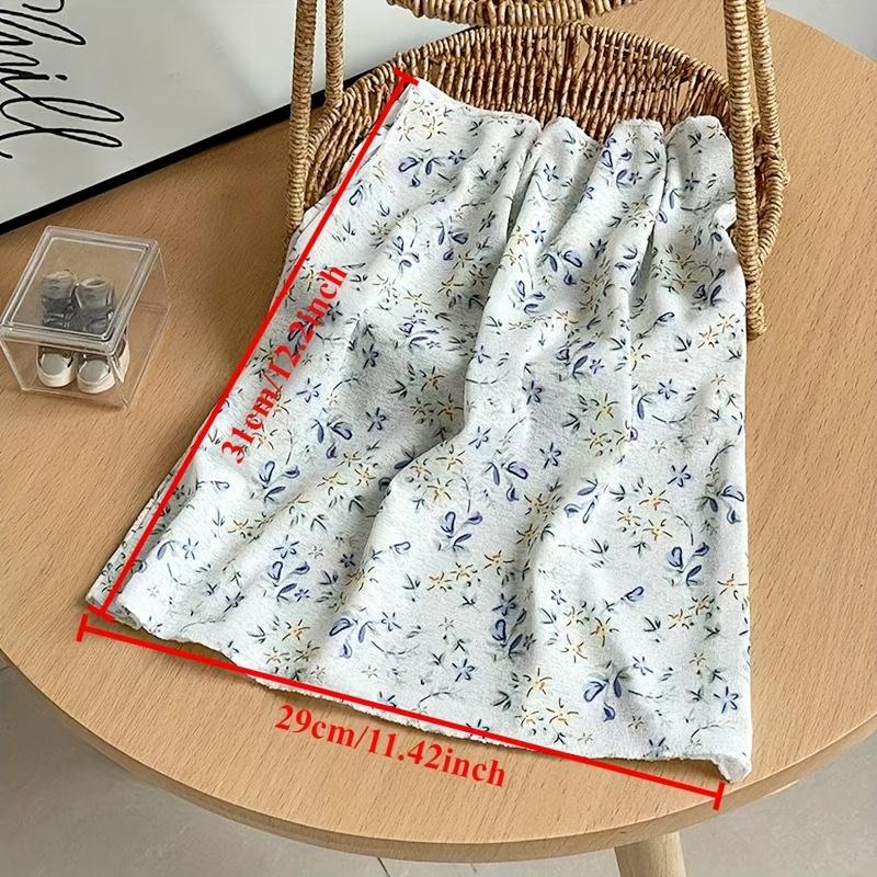 Women's Bohemian Floral Print Neck Scarf Breathable Full Coverage Windproof Outdoor Beach Accessory for Casual Outings & Summer Activities