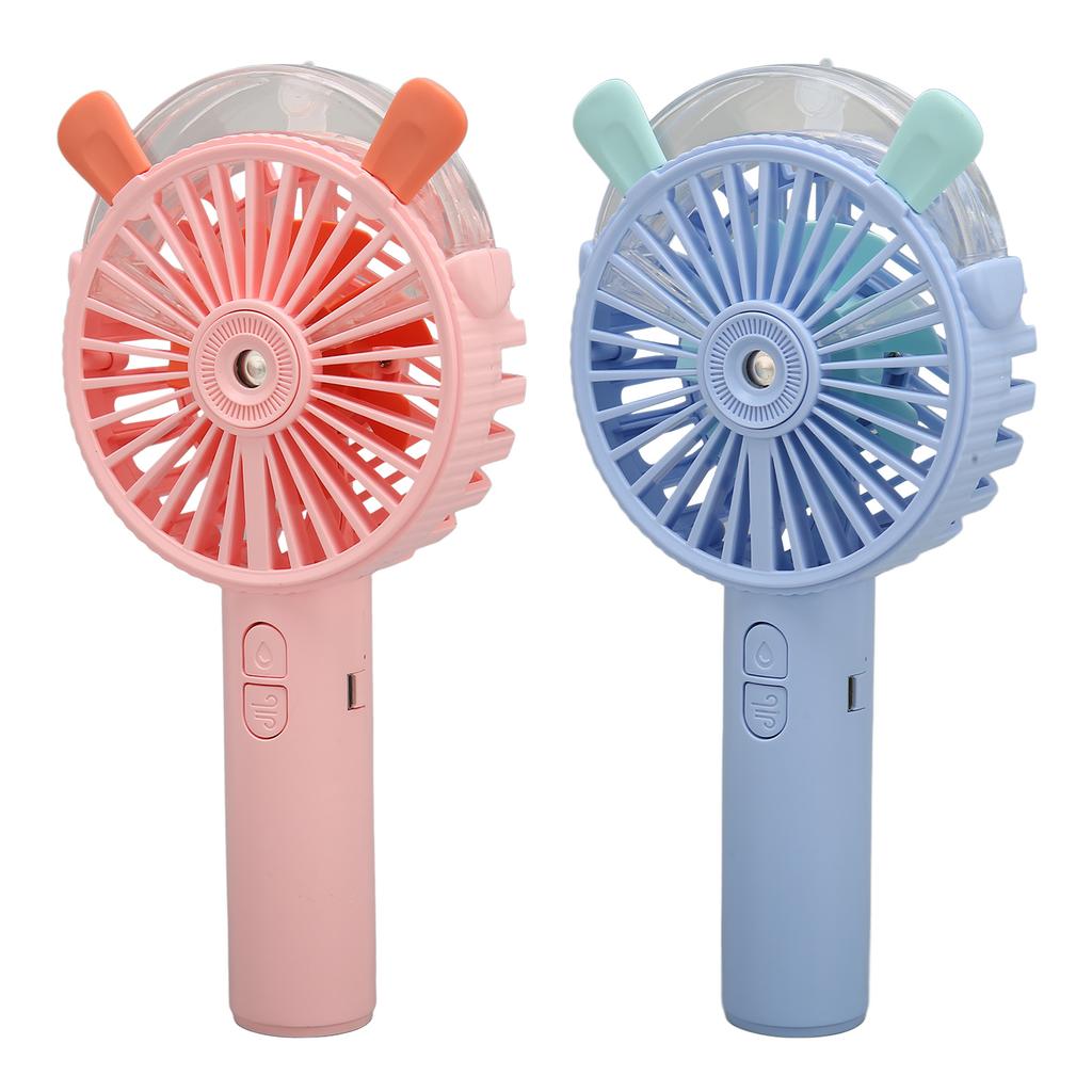 Ventilator de mână Pulverizare automată Încărcare USB Design grilă umanizat Zgomot redus 3 viteze Ventilator portabil