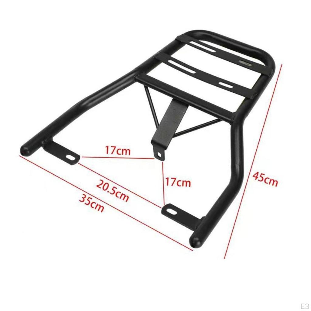 Motorcycle Rear Luggage Rack Durable Steel Carrier Suitcase Holder for Spectral