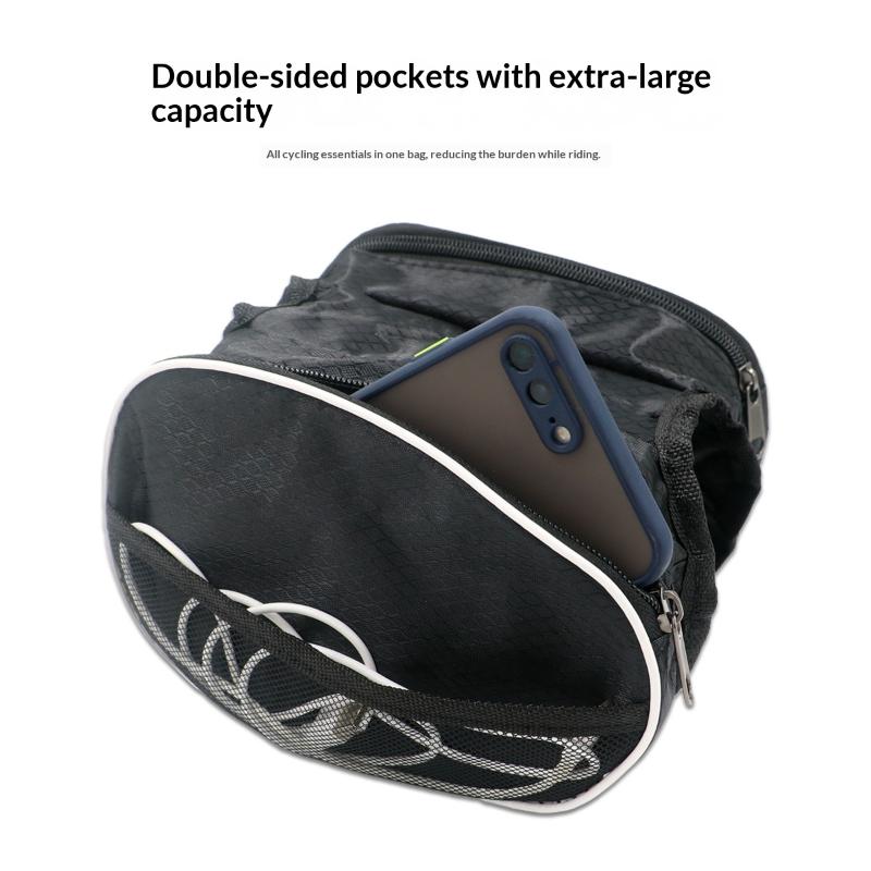 Bike Front Handlebar Bag 3L Large Capacity Waterproof Cycling Bag with Phone Mount for Outdoor Adventures