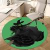 Witch Print,Fantasy Witch Design Chair Mat Round Rug Office Carpet, Machine Washable, Non Slip, Suitable for Living Rooms, Bedrooms