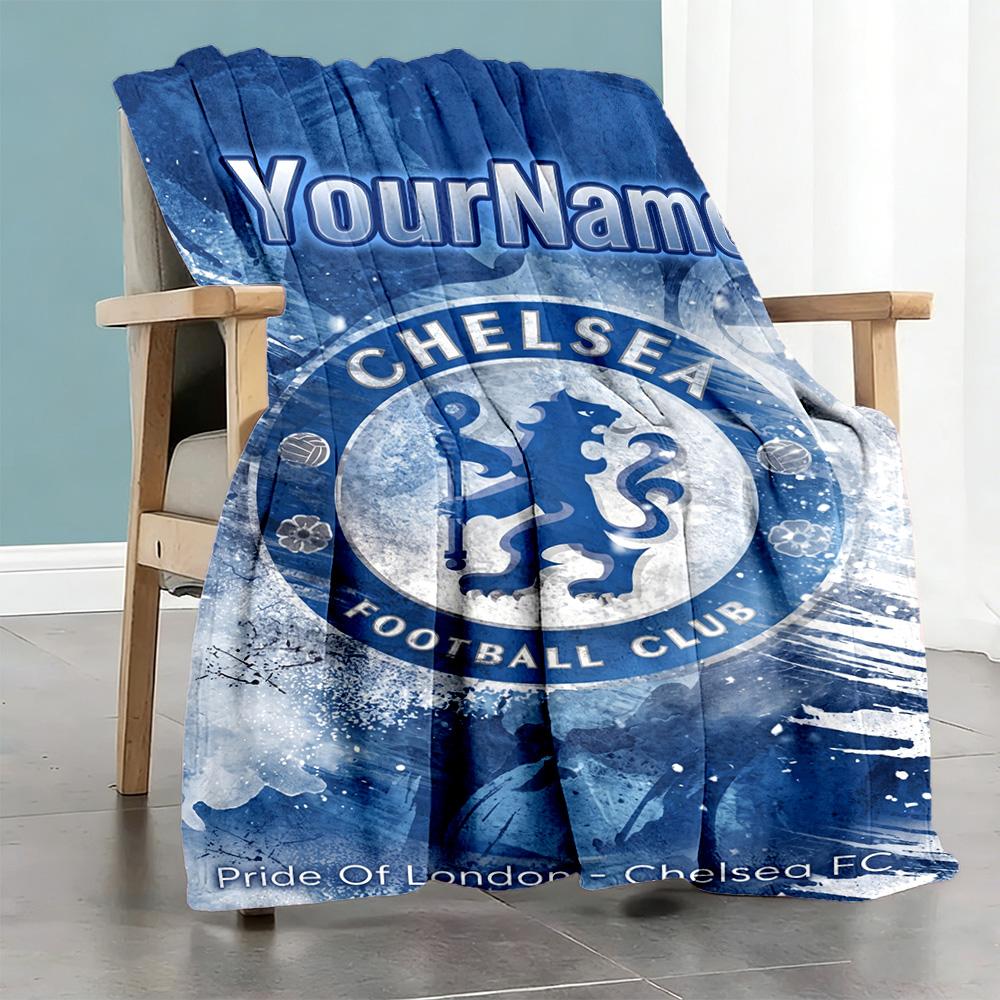 Chelsea Personalized Name Blanket Throw Personalized Blanket Warmthful Decor Perfect for Seaside Couch Nap Office Chair Ideal for All Seasons