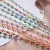 French Retro Colorful Enamel Titanium Steel Necklace & 18K Gold Bracelet - Versatile Personalized Niche Jewelry for Women