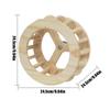 Parrot Perch Wooden Intelligence Enrichment Exercise Wheel Cockatiel Toys For Parakeet Cockatiel Conure Canary Lovebird African