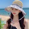 Spring Summer Straw Sun Hat French Style Women's Sun Hat Elegant Seaside Beach Cap  Outdoor
