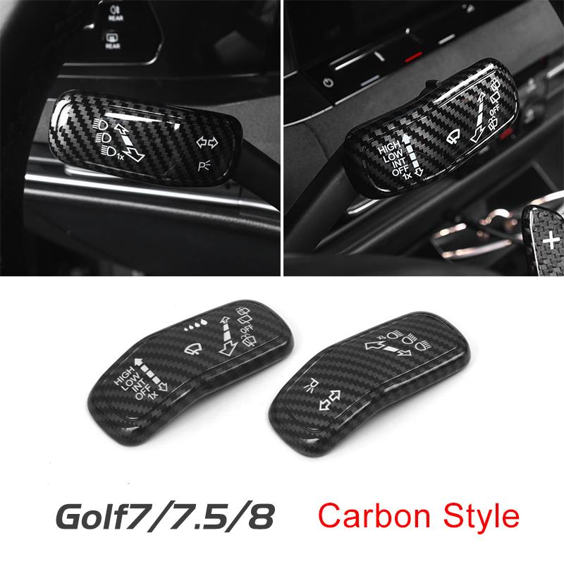 Interior Steering Wheel Headlight Switch Control Cover Wiper Switch Trim for VW Golf 7 7.5 MK7 Golf 8 MK8 Accessories