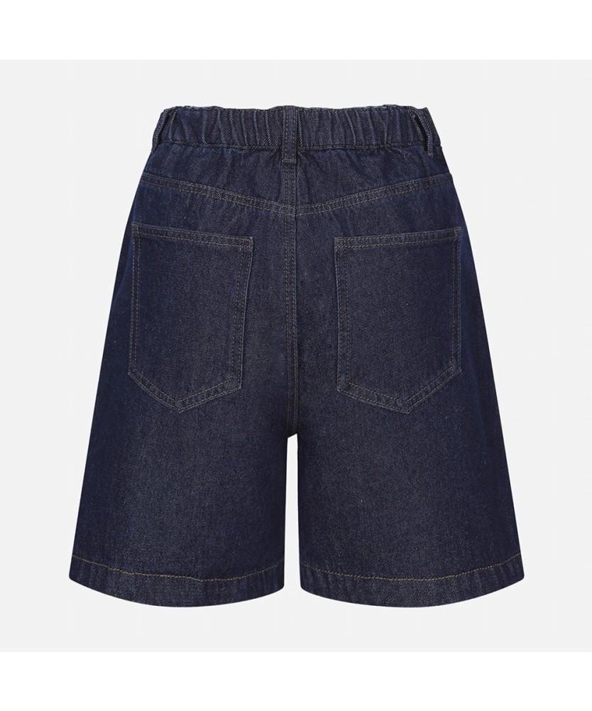 THURSDAY ISLAND Indigo Washed Denim Shorts_T254Mje261W
