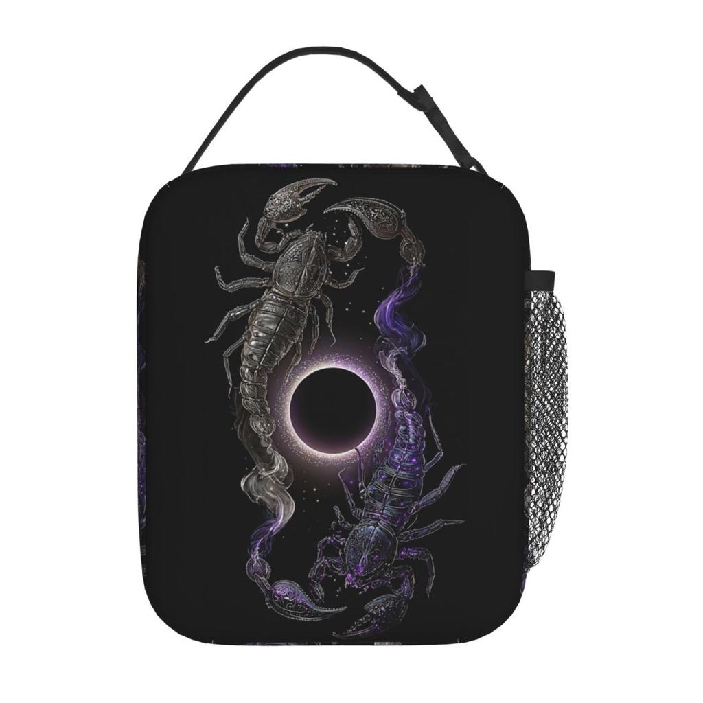 Scorpio Zodiac Insulated Lunch Bag for Women Kids Portable Food Boxes Thermal Lunch Box Tote