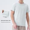 Men's Cotton-Feel Moisture-Wicking Quick-Dry Sports Tee with Print