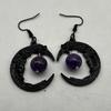 1 Pair of Retro Half Moon Earrings, Inspired By Retro Style, Suitable for Casual Wear and Multifunctional Fashion Accessories As Gifts