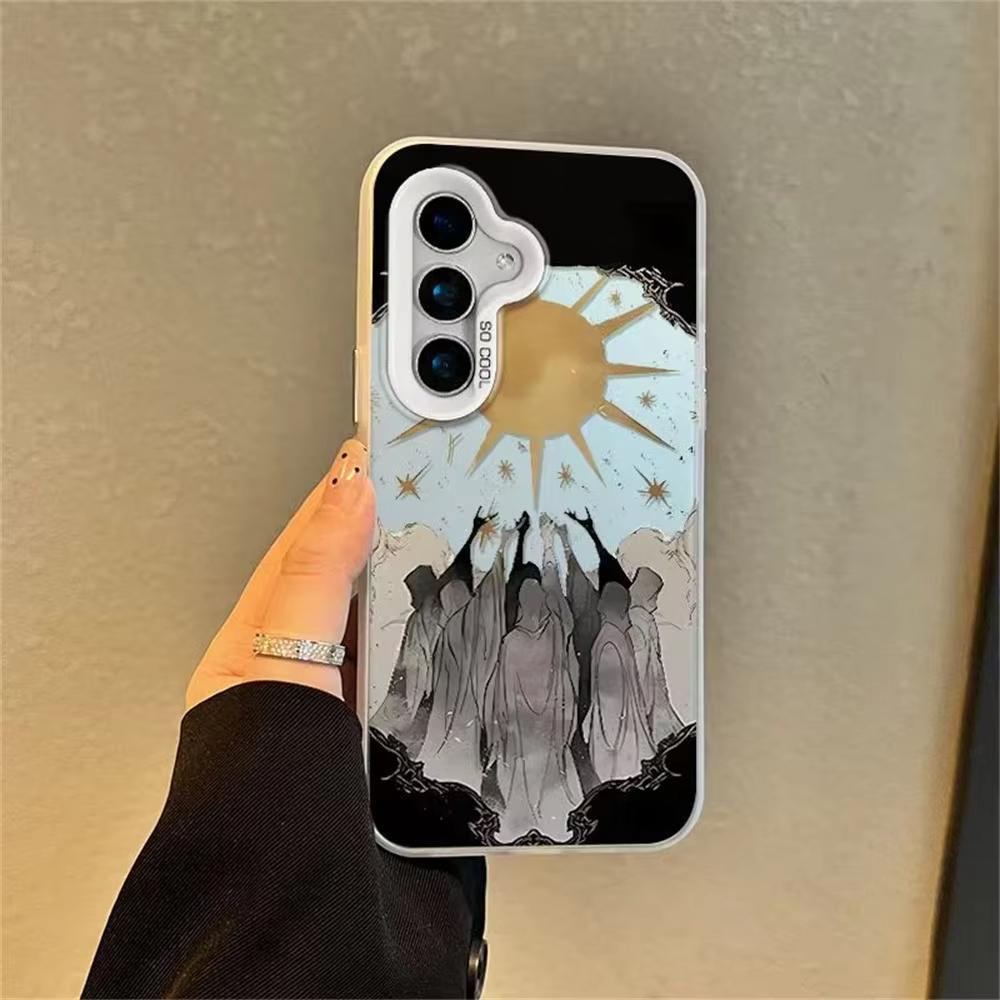 

Creative Sun Electroplate Silver Phone Case for Xiaomi Redmi Note 14 13 12 11 Pro Plus 4G 5G 12S 11S 10S 10 9 9S 8 10C 10A Cover Redmi Note 14 4G