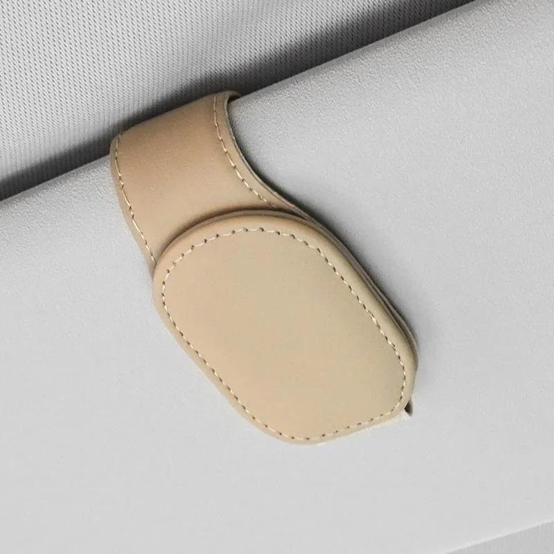 Universal Car Glasses Case Sunglasses Clip Card Ticket Holder Stand Fastener Pen Eyeglasses Case Car Accessories