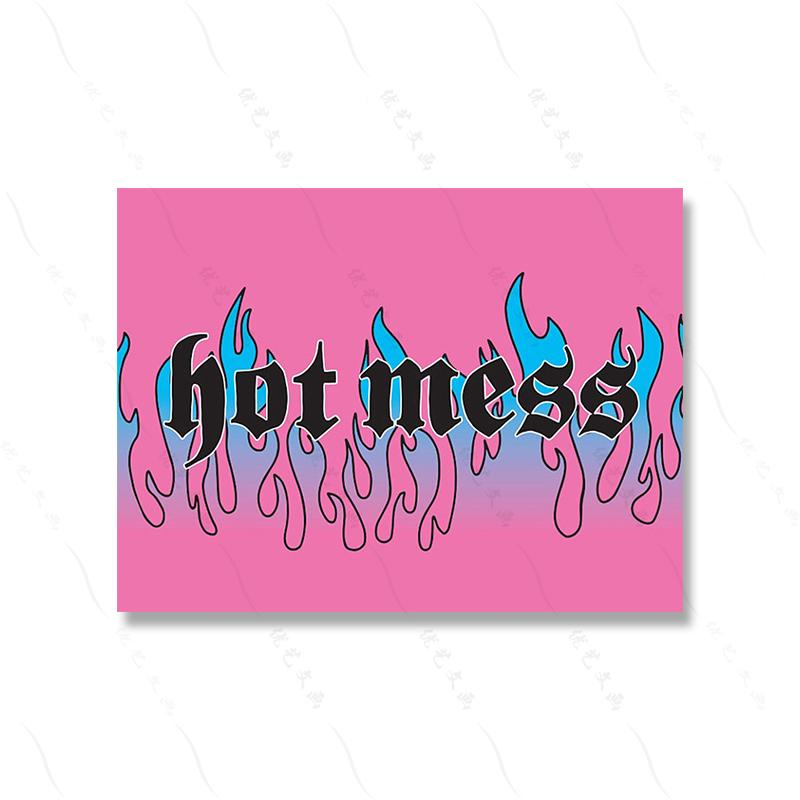 

Fashion Modern Pink Woman Art Poster Cartoon Quote Phone Sexy Canvas Painting Student Dormitory Living Girl Bed Room Home Decor 21x30cm No Framed