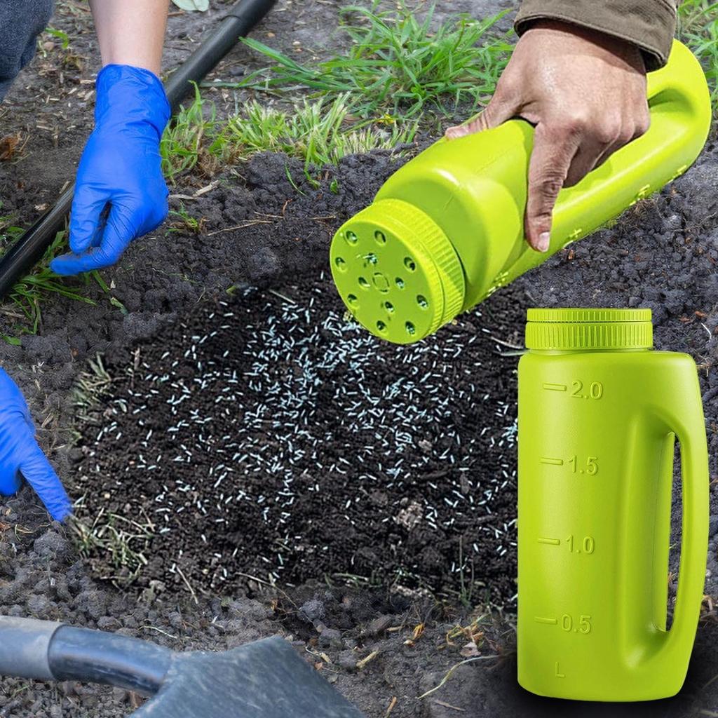 Handheld Fertilizer Pot, Ice And Snow Seed Spreader, Grass Seed Spreader Bottle