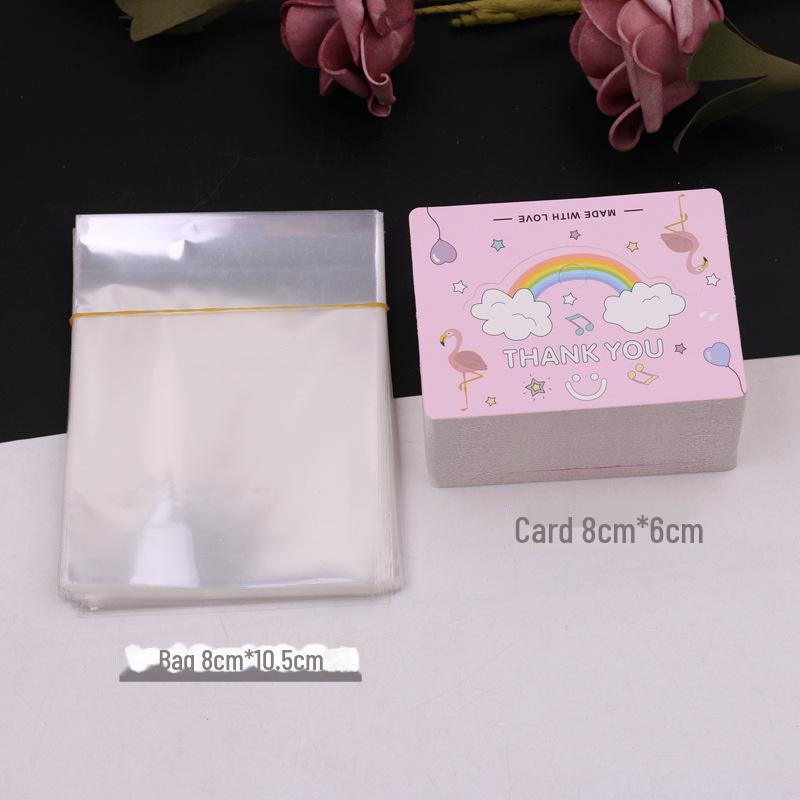 

Карточка-бирка для украшений ручной работы и заколок - 8 см x 10 см Упаковка для закусок Складная карточка